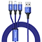 کابل تبدیل USB به microUSB / USB-C / لایتنینگ باسئوس مدل CAMLT-SU13 طول 1.2 متر